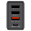 Зарядний пристрій Verbatim USB 30W PD3.0 4-ports black (49700)