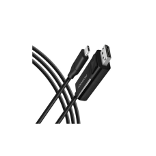 Кабель мультимедійний USB-C to DisplayPort M 1.8m 4K60Hz black AXAGON (RVC-DPC)