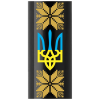 Ручка кулькова Parker IM 17 UKRAINE Black GT BP Тризуб з жовтим орнаментом (22032_T1366u)