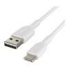 Дата кабель USB 2.0 AM to USB-C 1.0m PVC white Belkin (CAB001BT1MWH)