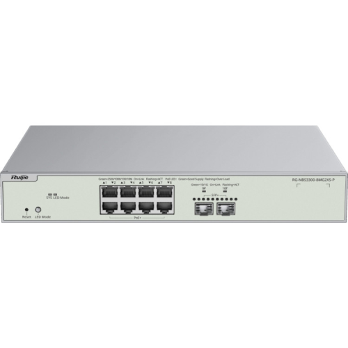 Комутатор мережевий Ruijie Networks RG-NBS3300-8MG2XS-P