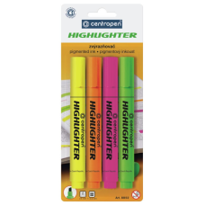 Набор маркеров Centropen Fax 8852 1-4,6 мм, chisel tip, SET 4colors (BLister) (8852/4/BL)