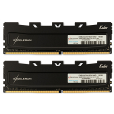 Модуль пам'яті для комп'ютера DDR4 16GB (2x8GB) 3200 MHz Kudos Black eXceleram (EKBLACK4163216AD)