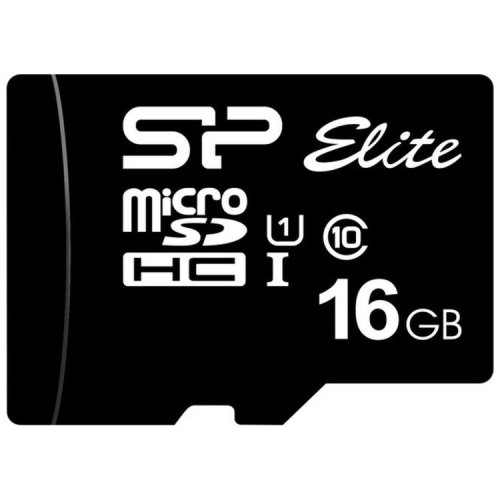 Карта памяти Silicon Power 16Gb microSDHC UHS-I class 10 (SP016GBSTHBU1V10SP)
