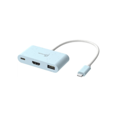 Концентратор J5create USB-C 3-in-1 1xHDMI + 1xUSB 3.2 + 1xUSB-C PD100W blue (JCA379EC-N)