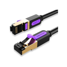 Патч-корд 0.5м, S/FTP cat 7 RJ-45 black Vention (ICDBD)