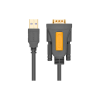 Кабель для передачі даних USB to COM M 1.5m DB9 RS-232 CR104 black Ugreen (20211)