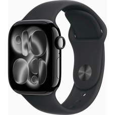 Смарт-годинник Apple Watch Series 11 GPS 42mm Jet Black Aluminium Case with Black Sport Band - S/M (MEQT4RK/A)