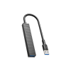 Концентратор XO USB 3.0 4-in-1 порти XO HUB014A.black (HUB014A.black)