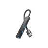 Концентратор XO USB 3.0 4-in-1 порти XO HUB014A.black (HUB014A.black)
