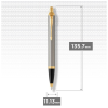Ручка кулькова Parker IM 17 Brushed Metal GT BP блістер (22 236)