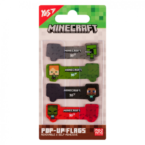 Стікер-закладка Yes Pop-up Minecraft пластик 80 шт (170427)