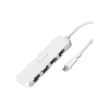 Концентратор J5create USB-C to 4xUSB-A 3.2 10Gbps white (JCH341EW-N)