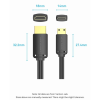 Кабель мультимедійний HDMI M to HDMI mini M 1.5m V2.0 4K60Hz VENTION (AGHBG)