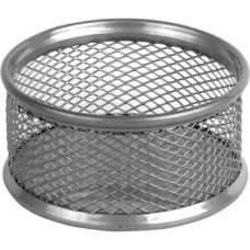 Подставка для скрепок Axent 80x80x40мм, wire mesh, silver (2113-03-A)