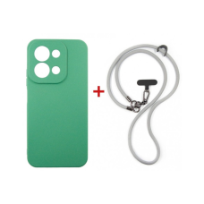 Чохол до мобільного телефона Dengos Case + Cross-body Strap Xiaomi Redmi 15C Mint+Grey (DG-KM-CCRB-49)
