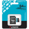 Карта памяти Kingston 64GB microSDXC сlass 10 UHS-I U3 V30 A2 Canvas Go Plus G4 (SDCG4/64GB)