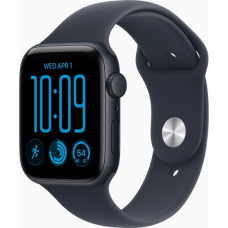 Смарт-годинник Apple Watch SE 3 2026 GPS + Cellular 44mm Midnight Aluminium Case with Navy Blue Sport Band - S/M (MJLQ4RK/A)