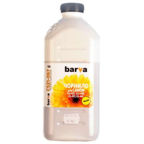 Чернила Barva CANON CLI-521/CL-511 1кг YELLOW (C521-067)