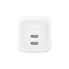Зарядное устройство Belkin 2xUSB-C PD67W GaN PPS white (WCH020KQWH)