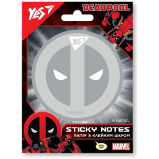 Папір для нотаток Yes з клейким шаром фігурна Marvel.Deadpool, 40 аркушів (170303)