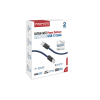 Дата кабель USB-C to USB-C ecoline-cc120.navy Promate (ecoline-cc120.navy)