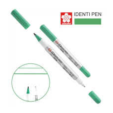 Маркер Sakura перманентний IDENTI PEN, двосторонній, 0,4/1 мм, Зелений (084511365162)