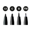 Лайнер Faber-Castell набір капілярних ручок Pitt Artist Pens Manga Black, (B, F, S, XS) колір чорний (32100)