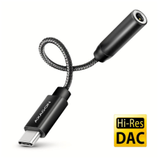 Перехідник USB-C M to 3.5mm F DAC black AXAGON (ADA-HC)