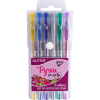 Ручка гелева Yes Glitter набір 6 шт (411702)
