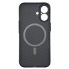 Чохол до мобільного телефона BeCover FIBRA Carbonite MagSafe Apple iPhone 17 Black (715406)