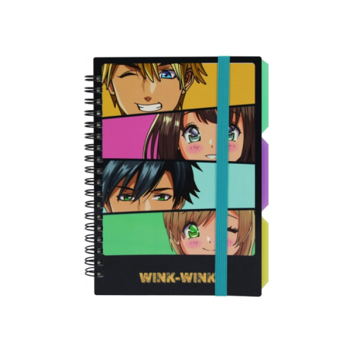 Блокнот Optima Desing 35, B6 з розділювачами 100 аркушів, клітинка (O20358-35)