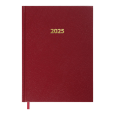 Еженедельник Buromax датированный 2025 STRONG, А5 темно-красный (BM.2129-13)