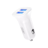 Зарядний пристрій XO TZ10 2.4A/2 USB + Type-C White (XO-TZ10-TC-WH)