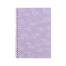 Блокнот Axent на спіралі А5 80 аркушів, клітинка, пластикова обкладинка, Lavender 1 (8033-1-A)