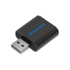 Звуковая плата VENTION Audio USB 2х3,5mm jack Metal (VAB-S17-B)