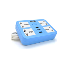 Мережевий фільтр живлення Voltronic TВ-Т15, 4роз, 3*USB Blue (ТВ-Т15-Blue)