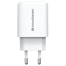 Зарядний пристрій Armorstandart 1xUSB-C + 1xUSB 25W GaN white (ARM89532)