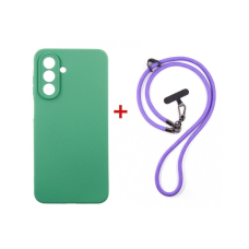 Чохол до мобільного телефона Dengos Case + Cross-body Strap Samsung Galaxy A17/A26 Mint+Purple (DG-KM-CCRB-25)