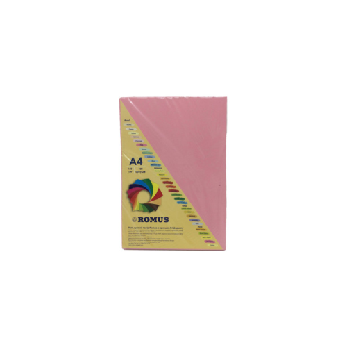 Папір Romus A4 160 г/м2 100sh Pink (R50621)