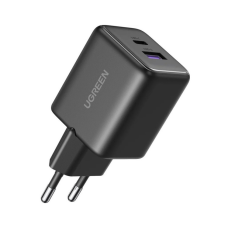 Зарядний пристрій UGREEN USB + USB-C GaN 30W X516 black (65014)