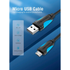 Дата кабель USB 2.0 AM to Micro 5P 0.5m Black Vention (VAS-A08-B050)