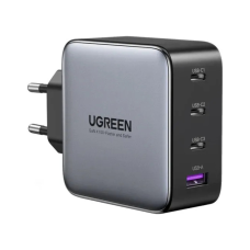 Зарядний пристрій Ugreen 4xUSB 100W (3xUSB-C+USB-A) Gan Tech Fast GAN Charger black CD226 (40747)