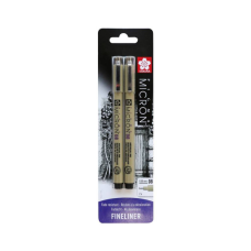 Лайнер Sakura Набір Pigma Micron 2 шт (0.8) 0,5 мм Чорний, у блістері (8712079441647)