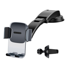 Універсальний автотримач Baseus Easy Control Clamp Car Mount Holder (A Set) Black (SUYK000001)