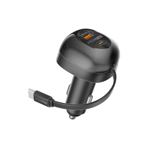 Зарядний пристрій Promate 62W USB-C cable + USB-A/USB-C ports (powerdrive-rc65)