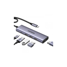 Порт-репликатор Ugreen Dock CM511 5in1 USB3.1 Type-C --> HDMI 60Hz/3xUSB-А 3.0/Type-C/PD 100W (15597)