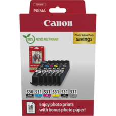 Картридж Canon PGI-530/CLI-531 Multipack BK,C,M,Y,GY (6117C004)