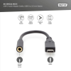 Перехідник USB-C M to 3.5mm F 0.2m Digitus (AK-300321-002-S)