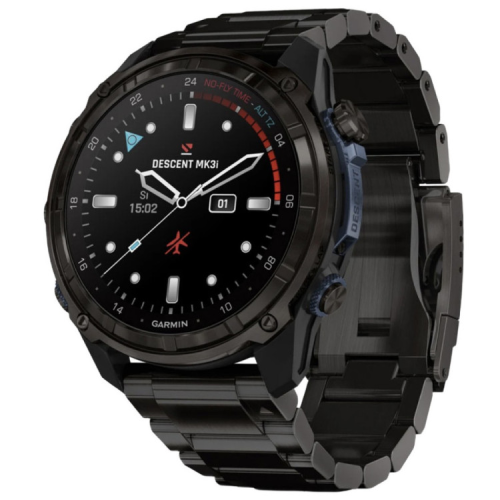 Смарт-годинник Garmin Descent Mk3i, 51mm, Crbn Gry DLC Ti/Ti, Dive Computer, GPS дайвінг комп'ютер (010-02752-14)